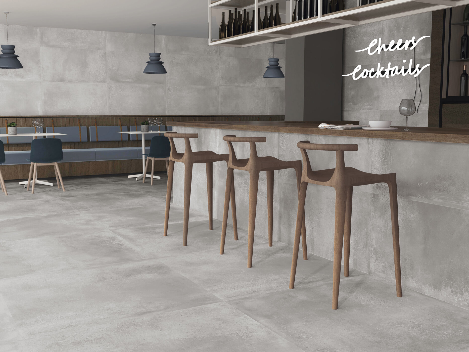 Industrial Hall light grey 60x60